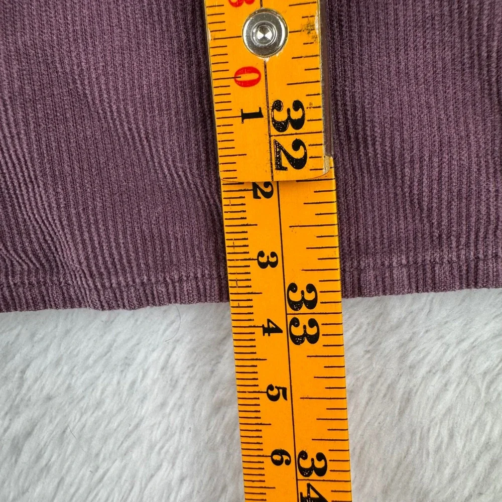 Banana Republic Corduroy Button Down Mens XXL Tall Purple Long Slv Cotton Shirt